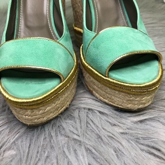 Versace medusa suede espadrille platform - Picture 13 of 16